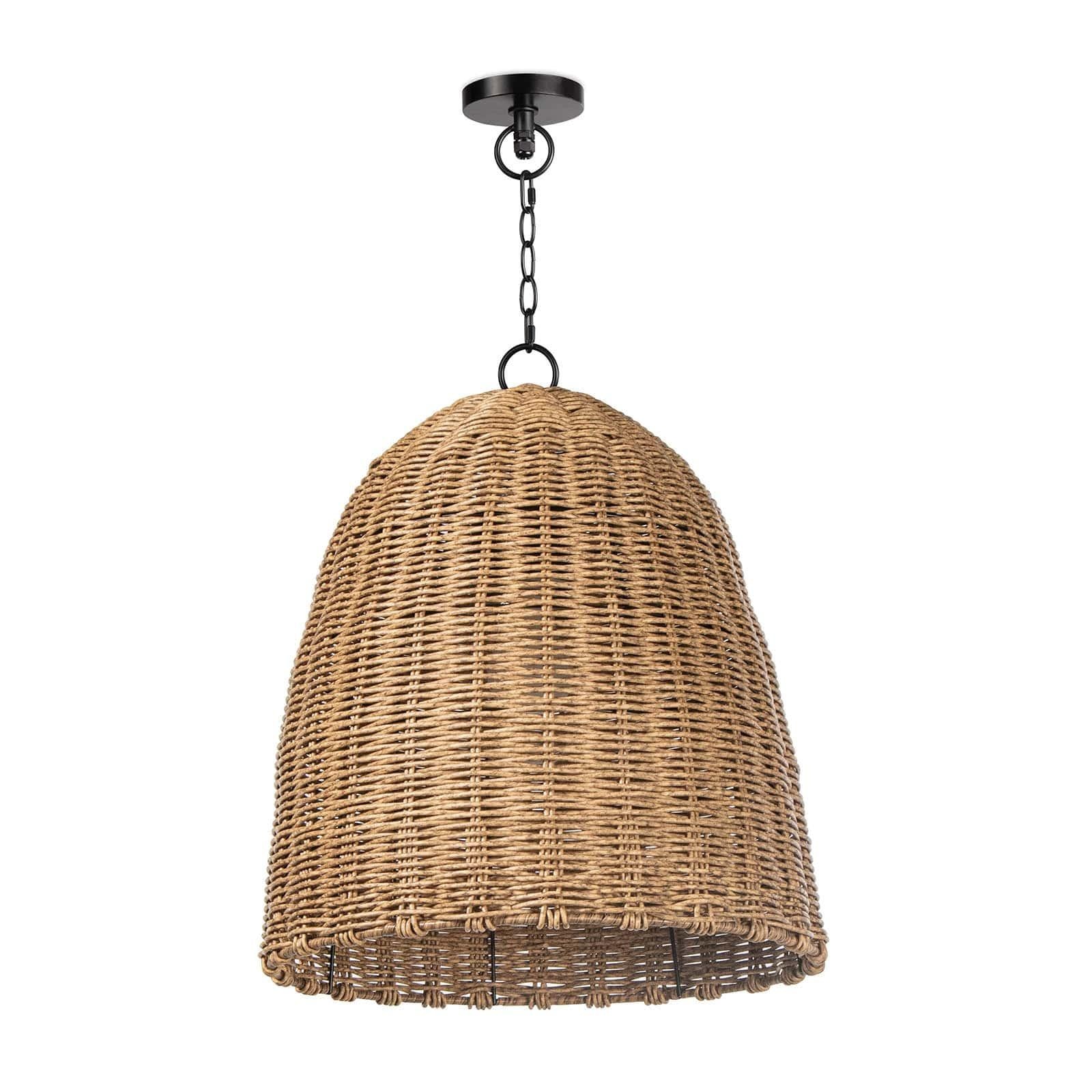  Beehive Outdoor Pendant Small (Weathered Natural) 