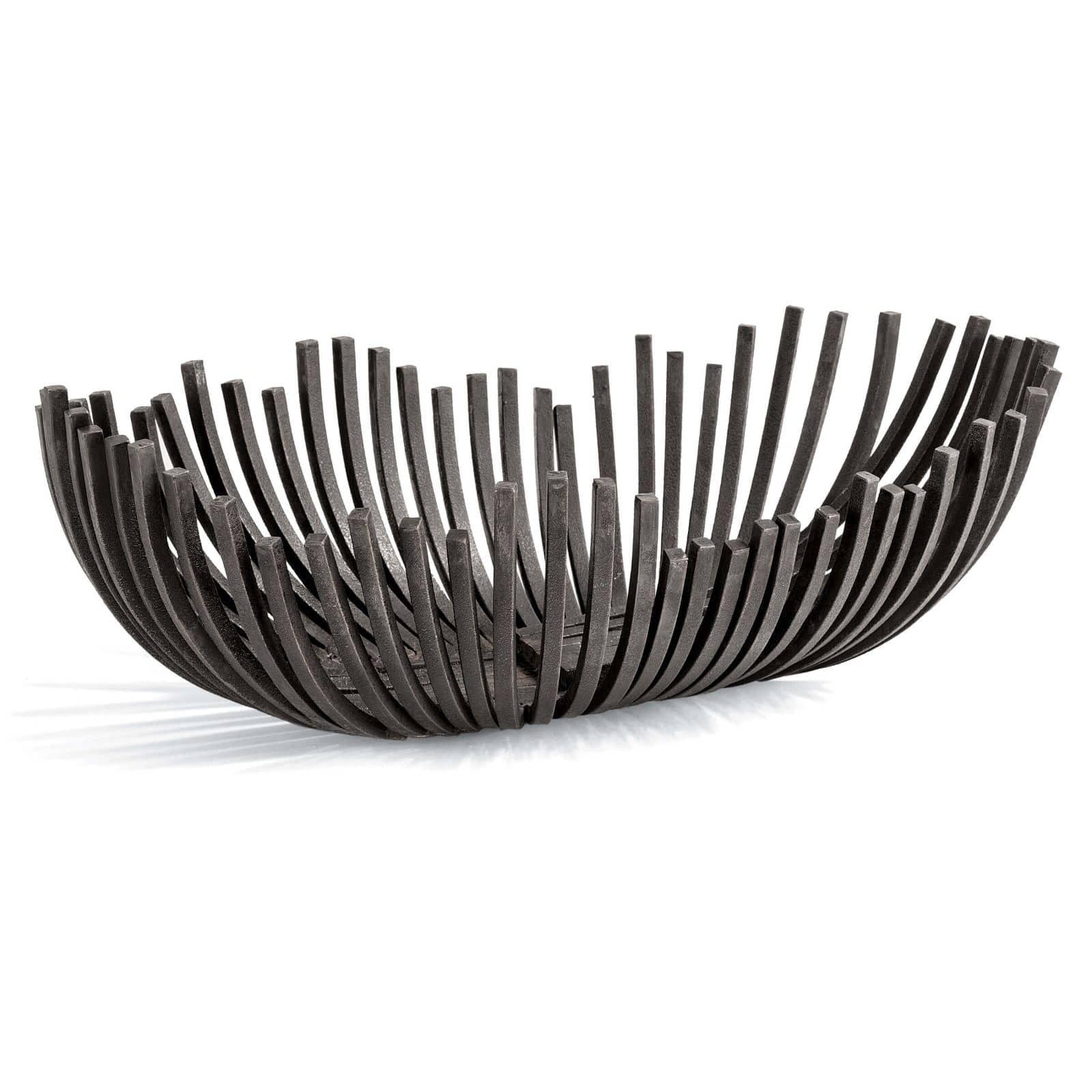  Webbed Bowl Oblong (Blackened Iron) 