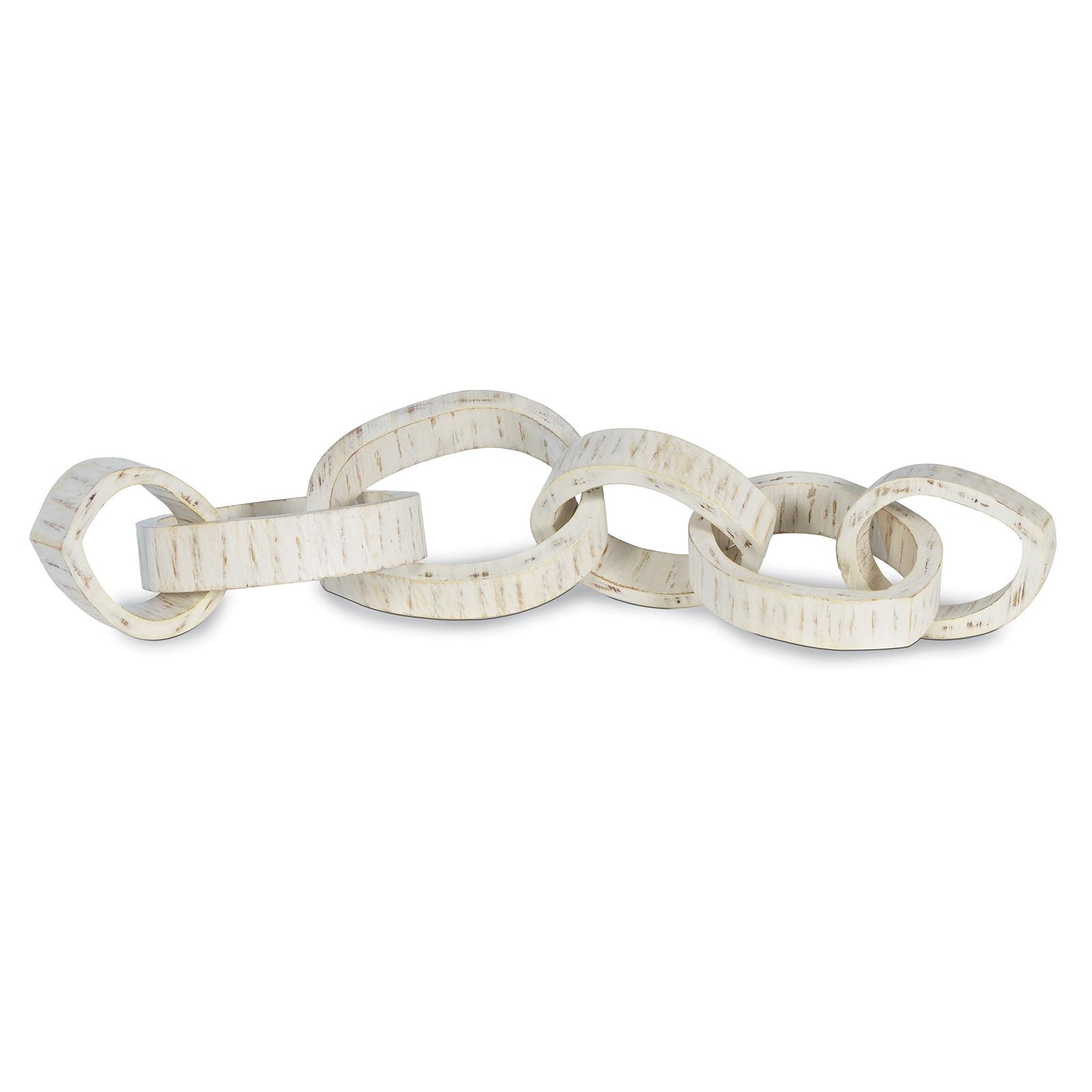  Wooden Links Centerpiece (White) 