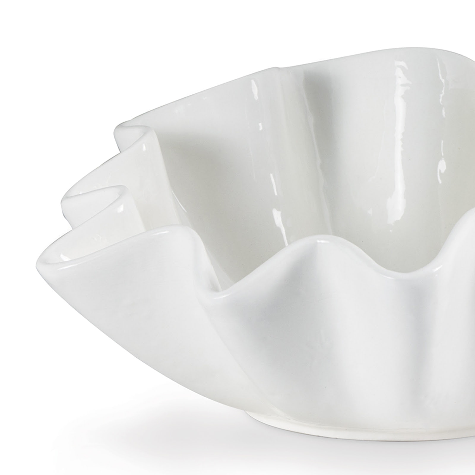 Regina Andrew Ruffle Ceramic Bowl - Thumbnail 2