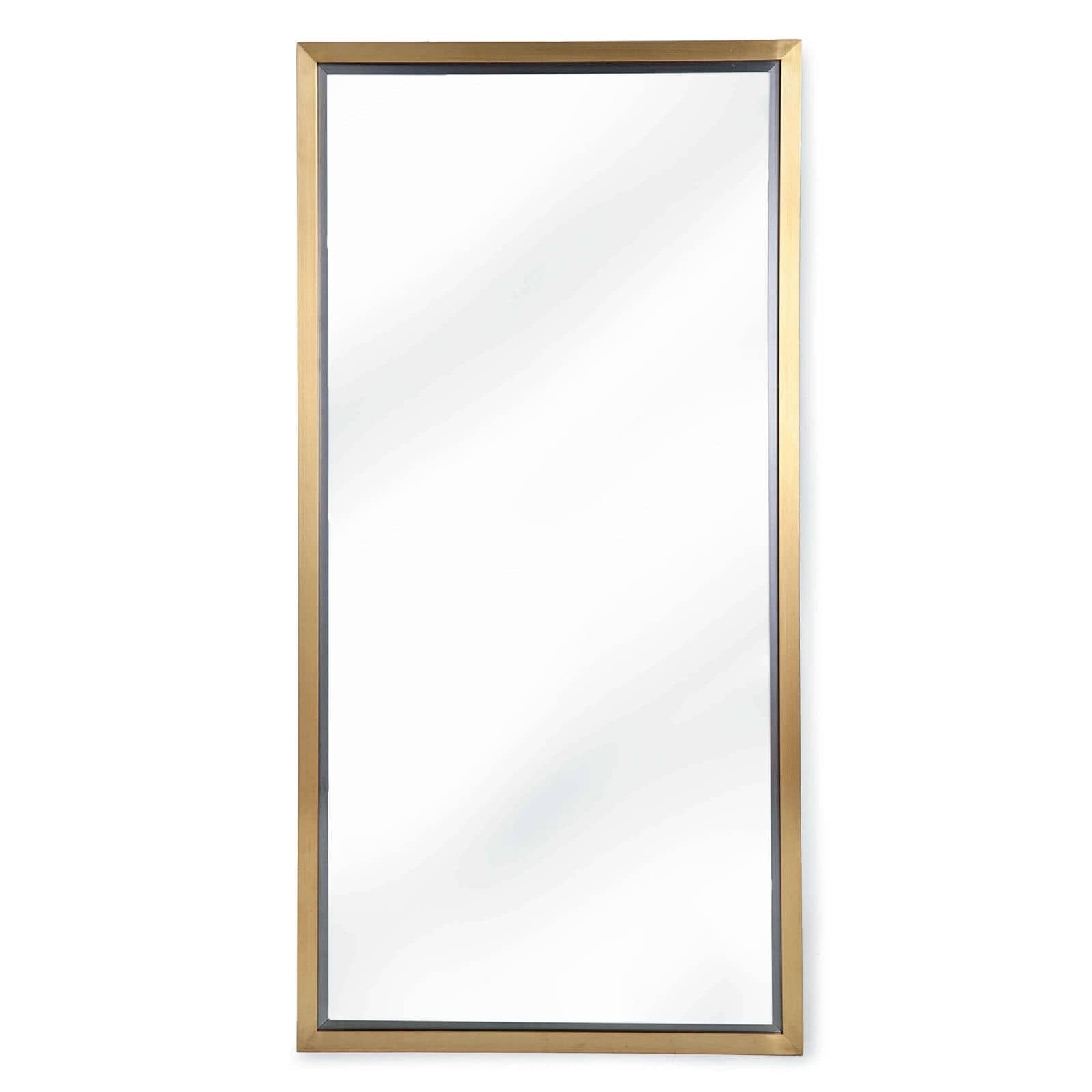  Rectangle Mirror (Natural Brass) 