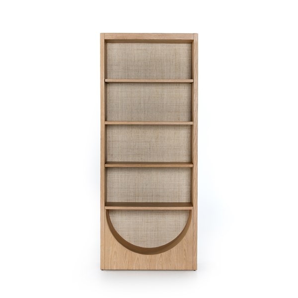 HIGGS BOOKCASE HONEY OAK VENEER