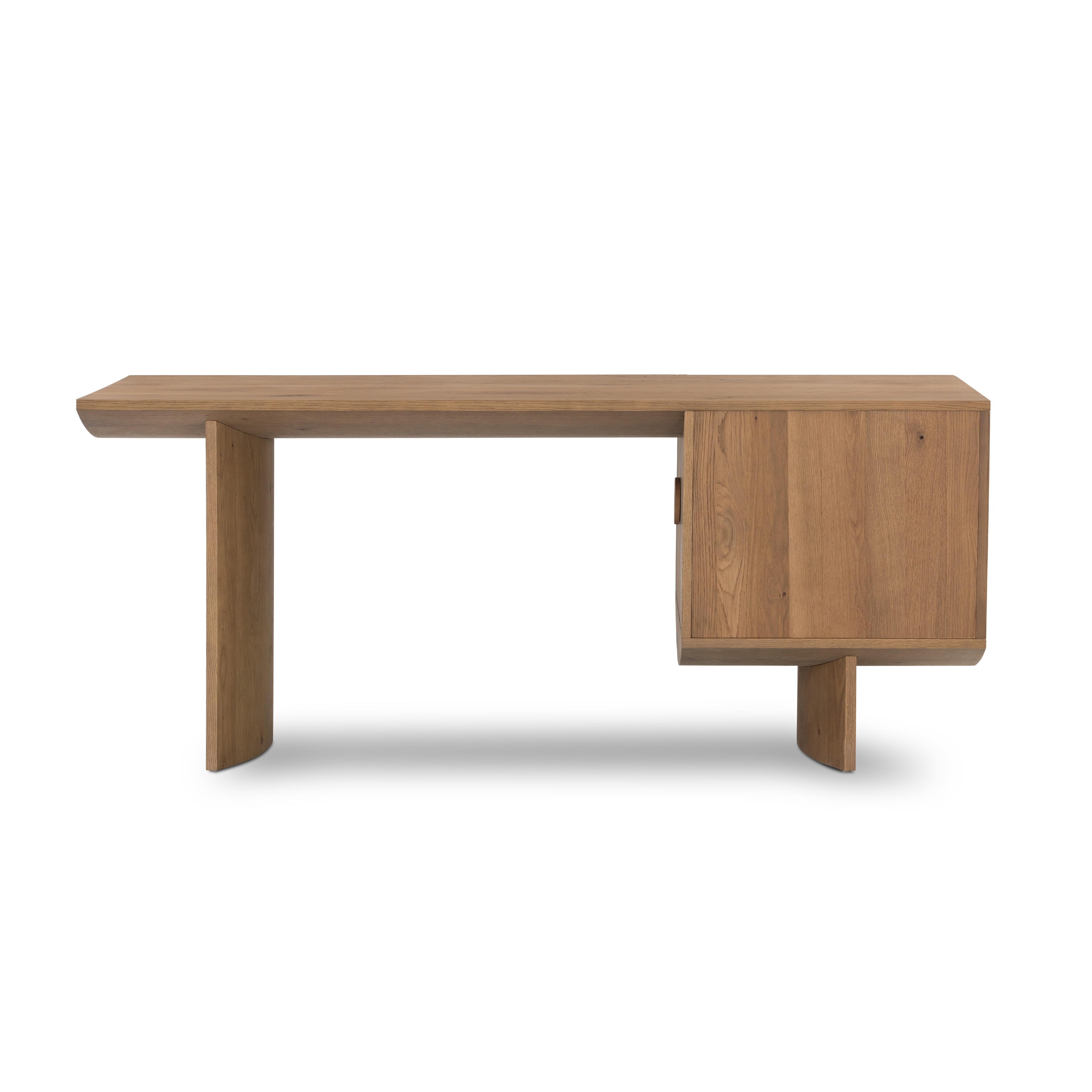 Oak veneer desk discount