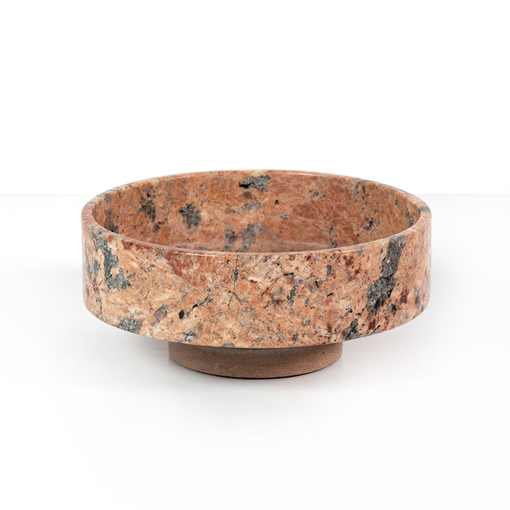  FRAY BOWL-RED DUNE MARBLE 