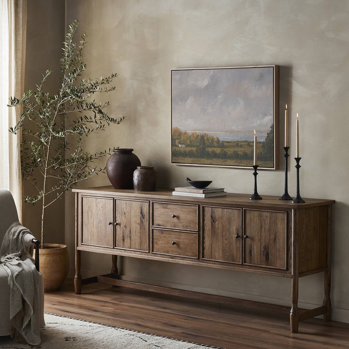Bari Sideboard in Weathered Oak Veneer MR237687003