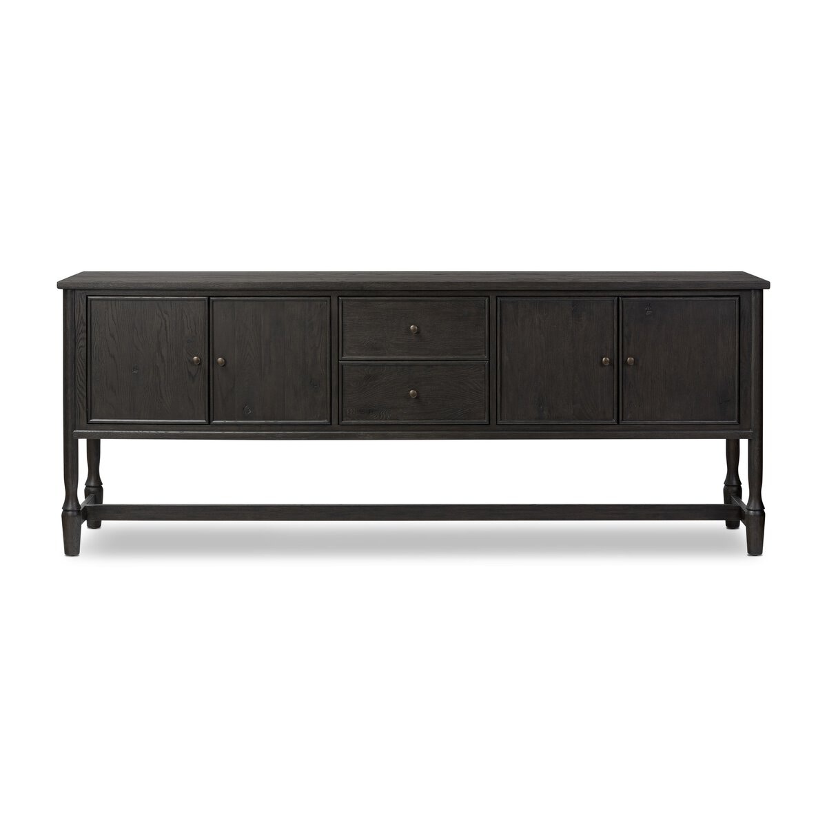 STOCK II SIDE BOARD 幅180cm Bari Sideboard -Cracked Smoked Black Veneer MR237687005