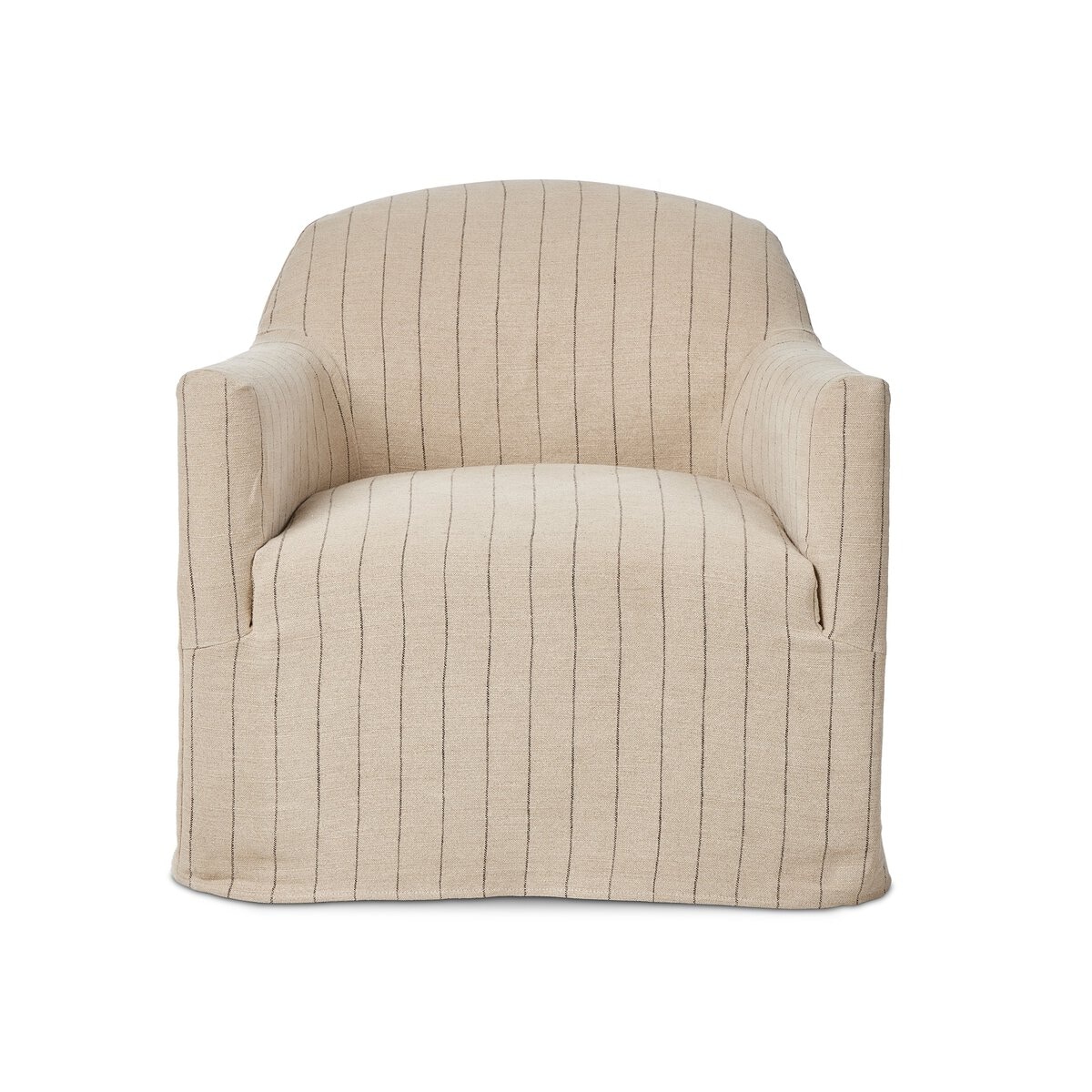  Lowell Slipcover Swivel Chair in Lavon Flint 
