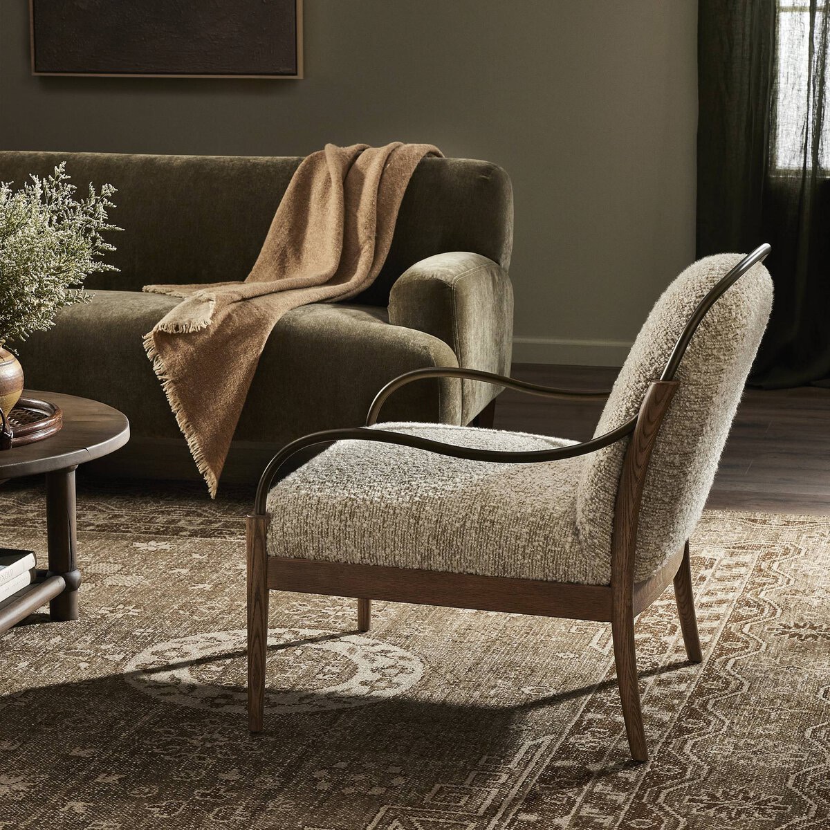 Demi Chair in Ivan Stone