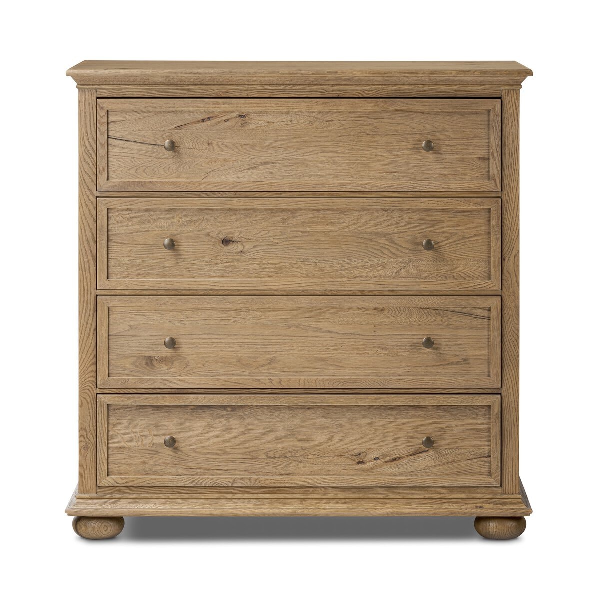  Geoffrey Tall Dresser in Worn Oak Veneer 