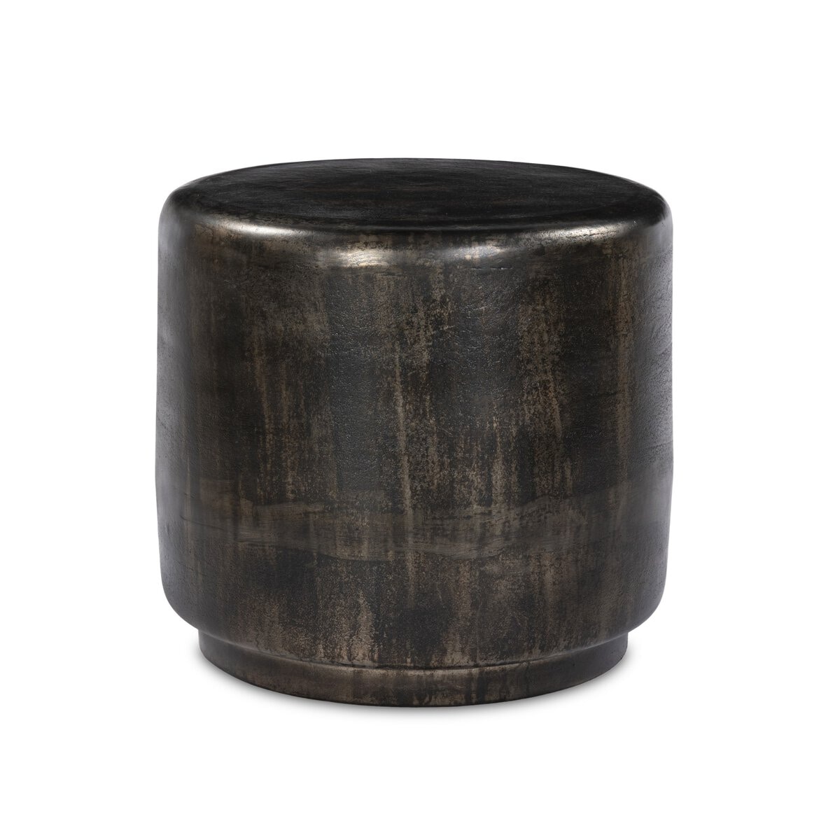  Venetia Outdoor End Table in Distressed Bronze 