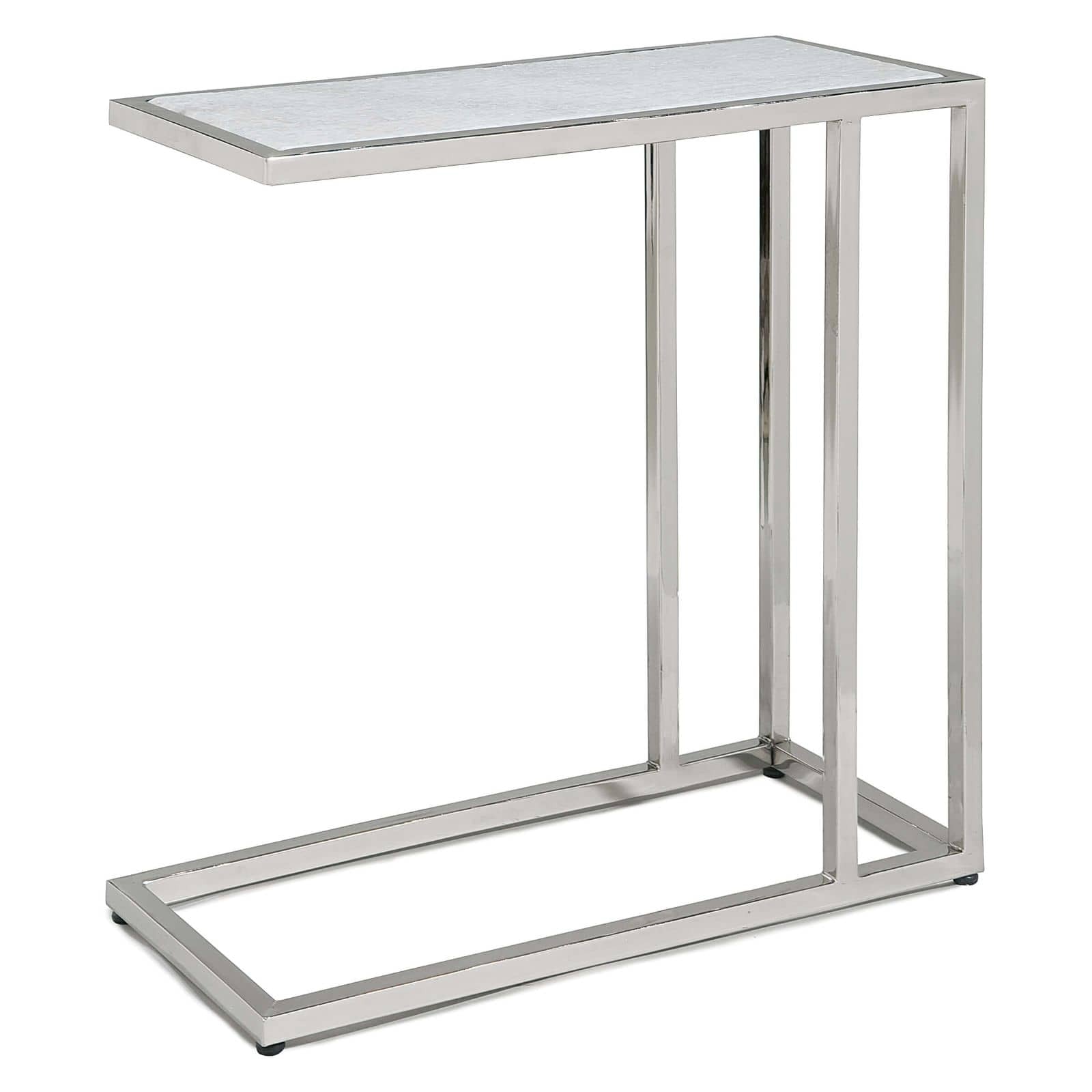  Echelon Sofa Hugger Table (Polished Nickel) 