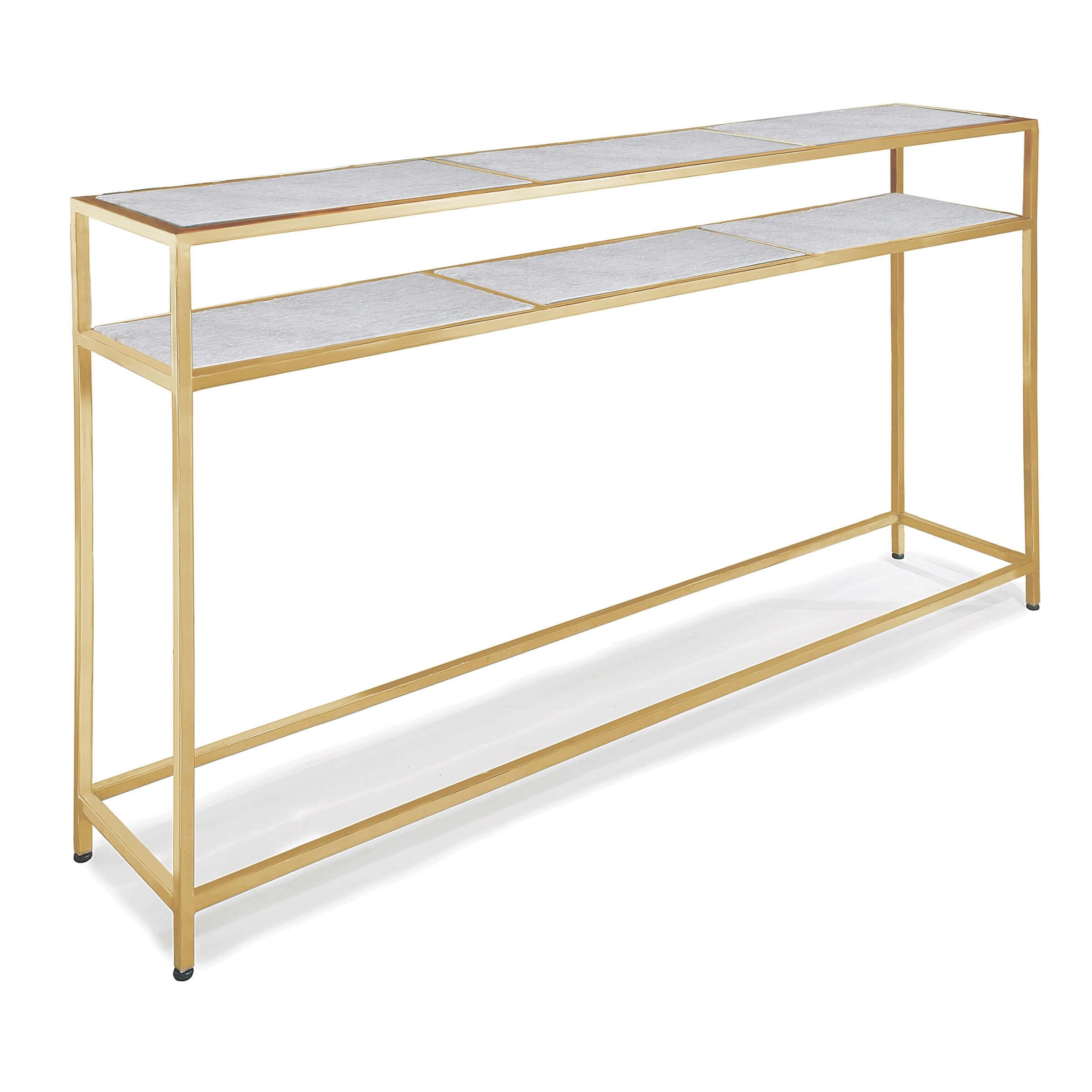  Echelon Console Table (Natural Brass) 