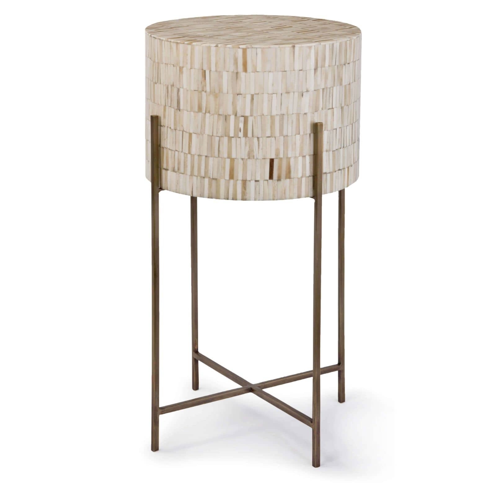  Bone Drum Table (Antique Brass) 