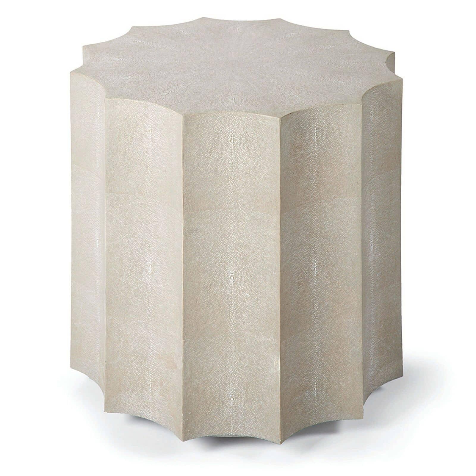  Marilyn Shagreen Scalloped Table 