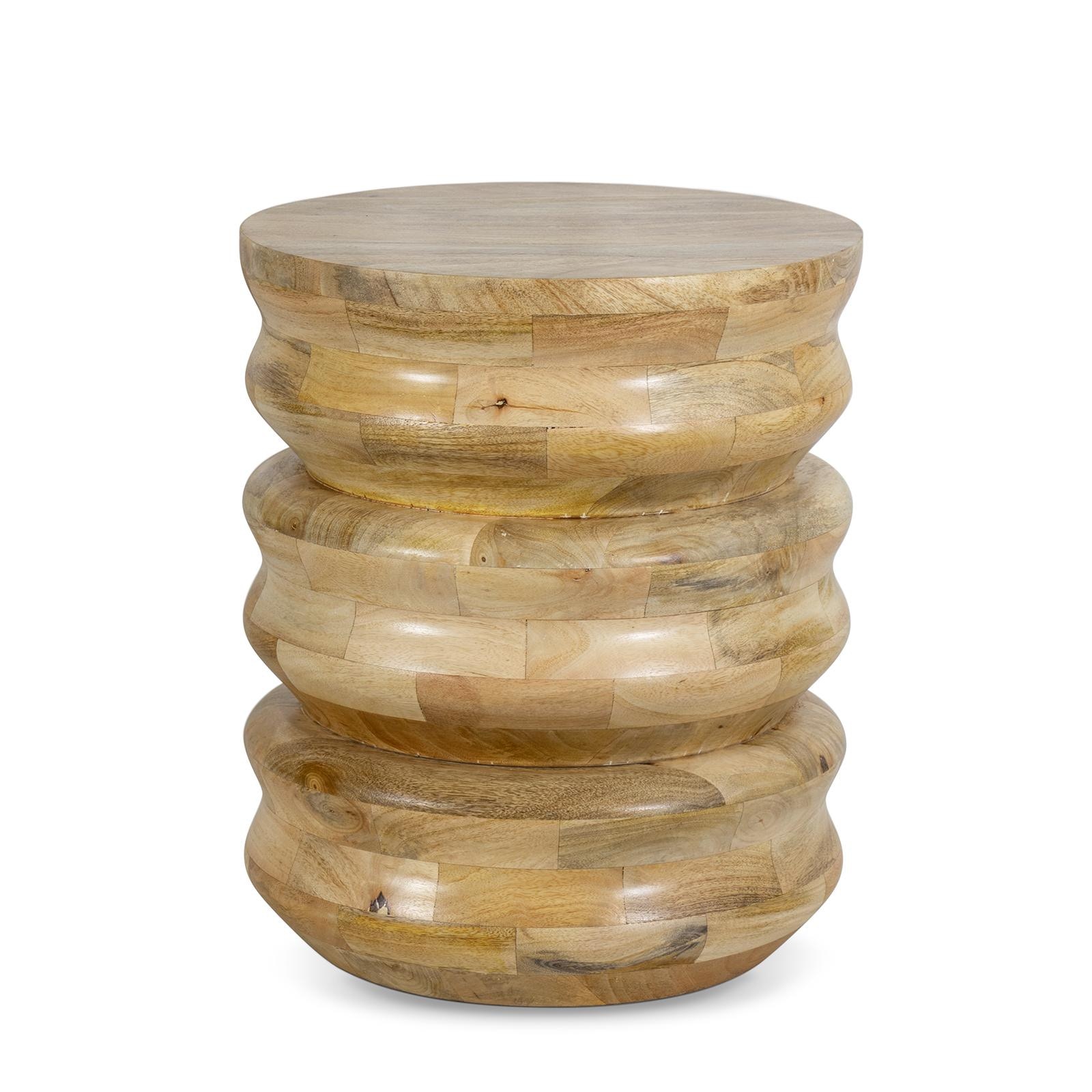  Aria Wood Accent Table (Natural) 