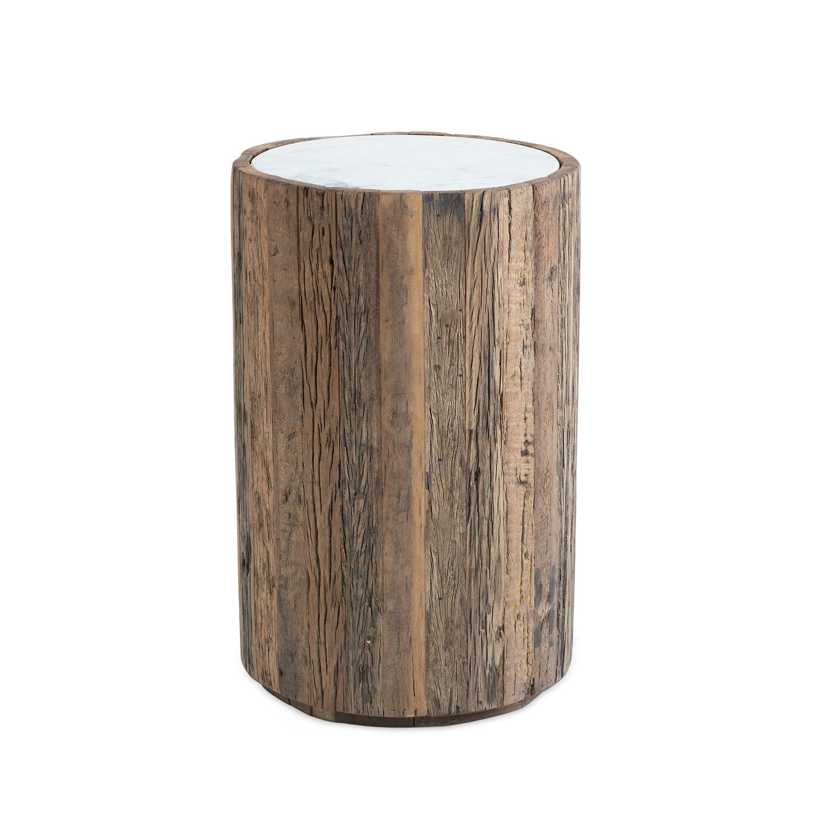  Eli Wood Side Table (Short) 
