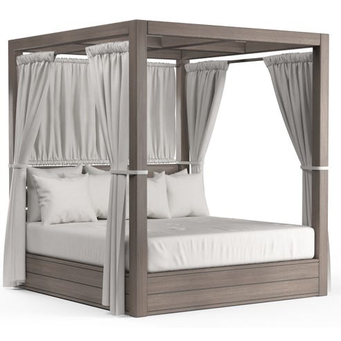 S♦♦625 DEMODEMIX HOTEL RACK - natural - Laguna Resort King Daybed in Canvas Flax, No Welt