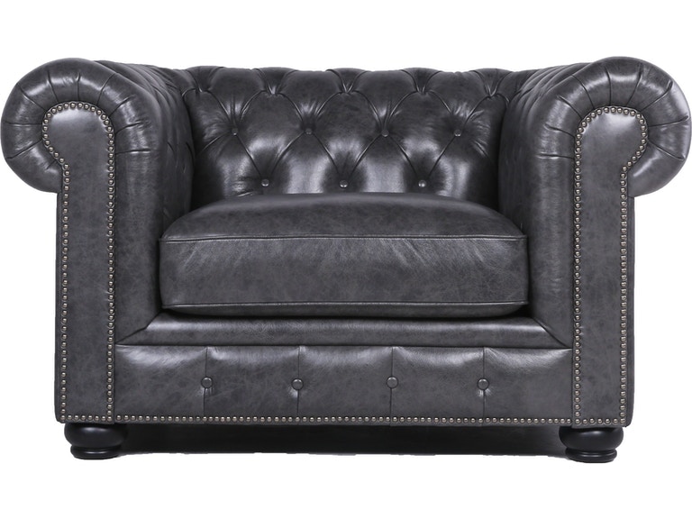 grey chesterfield chair