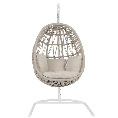  Dana Rope Hanging Club Chair in Linen Canvas 