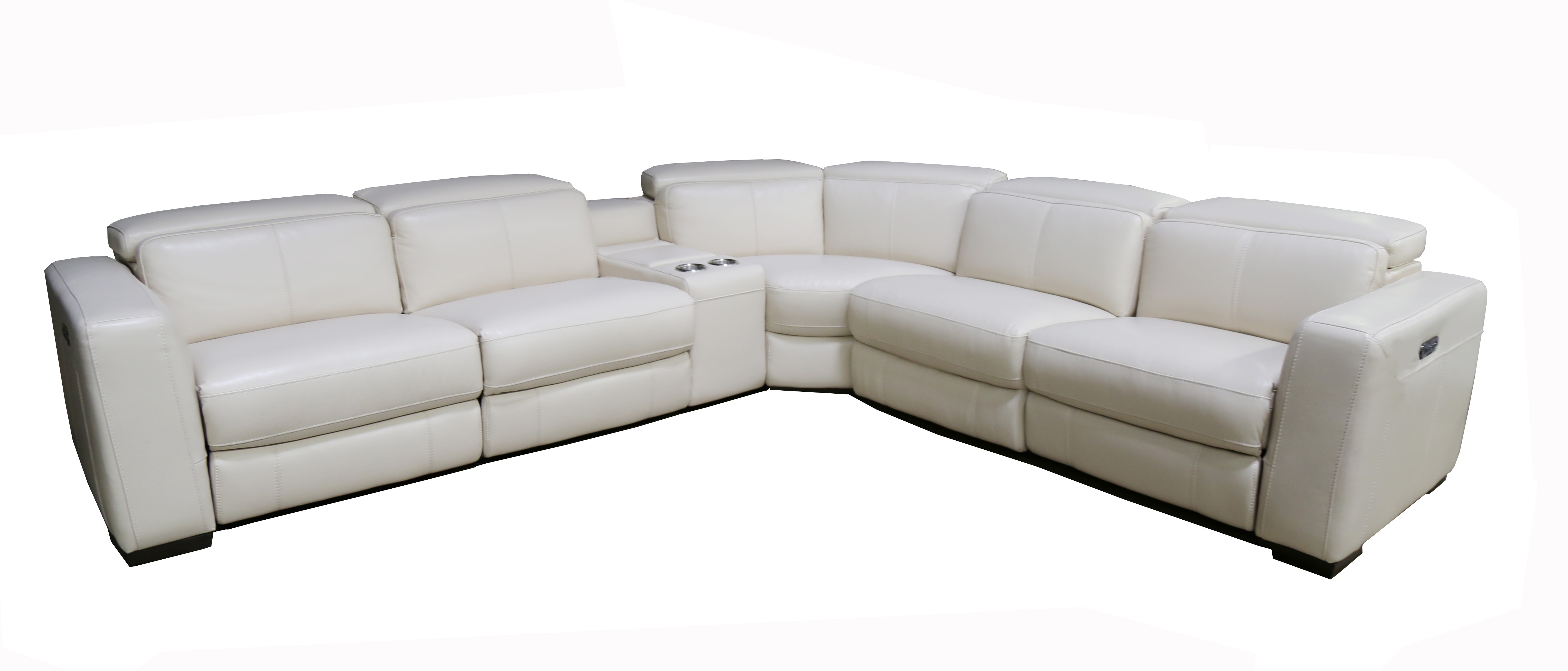Kinzie 6 Piece Power Reclining Leather Sectional