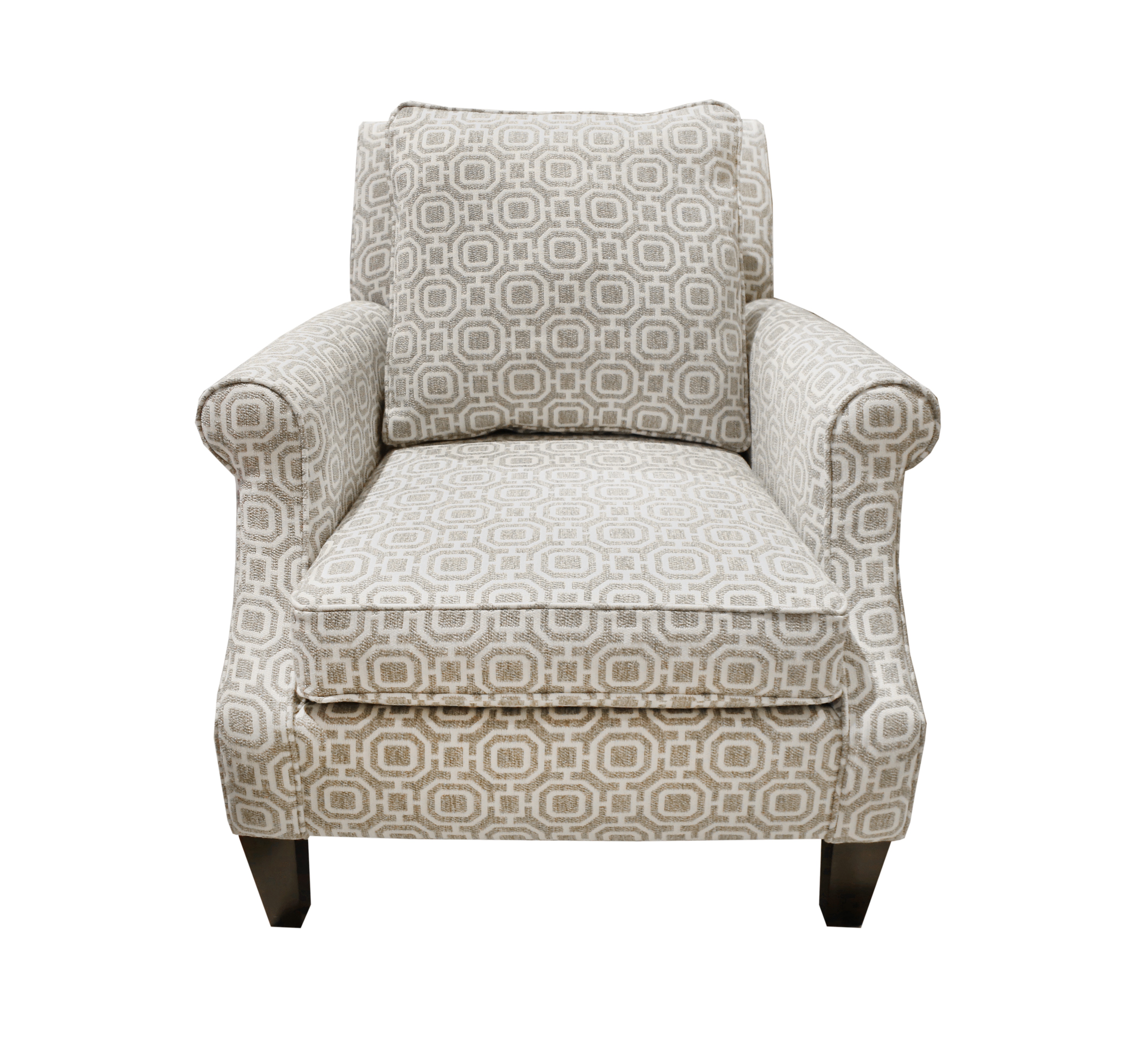 pennington blue medallion accent chair