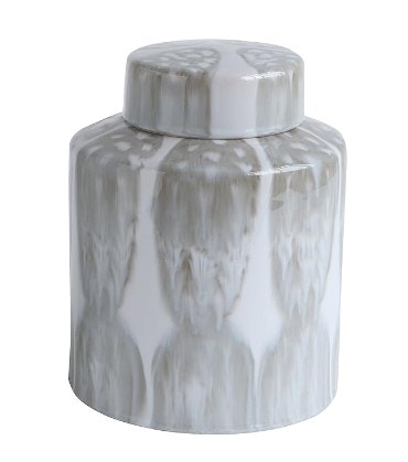  Decorative Stoneware Ginger Jar, Small 