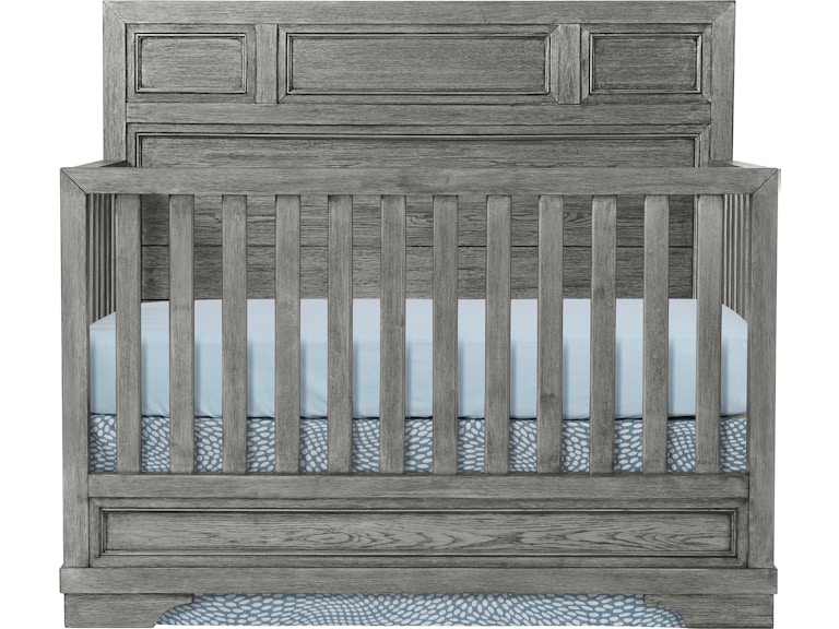 Foundry Flat Top Convertible Crib - Brushed Pewter Foundry Flat Top Convertible Crib - Brushed Pewter