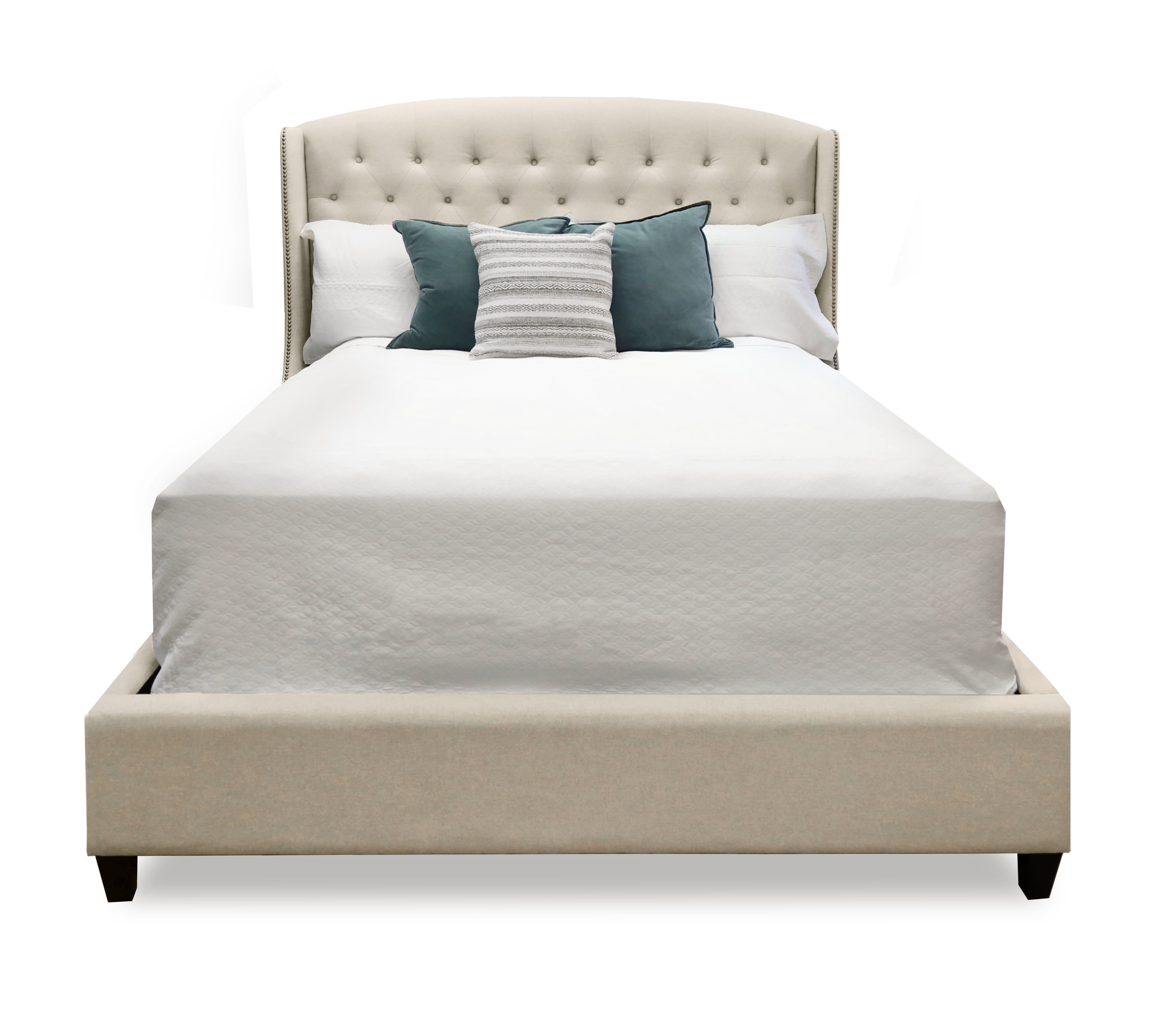 Gramercy King Linen Tufted Bed