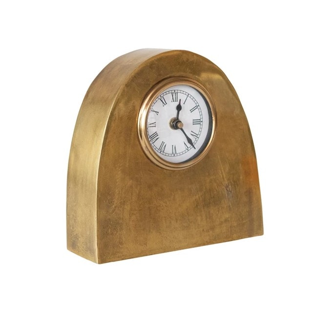  Arched Metal Mantel Clock 