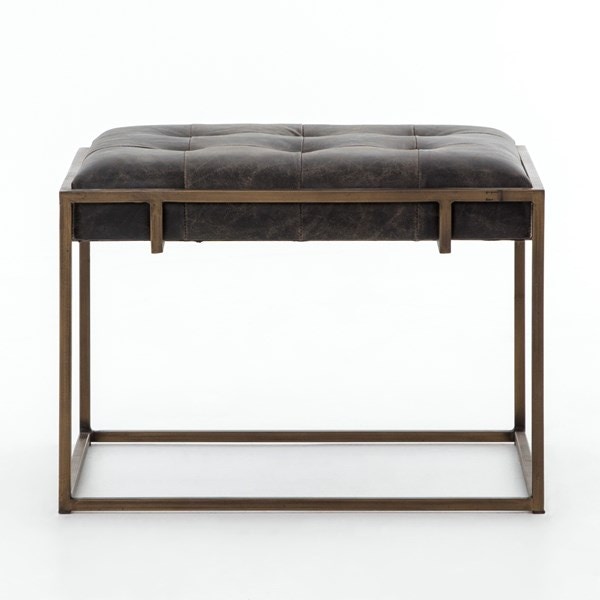  Oxford End Table Ottoman - Ebony 