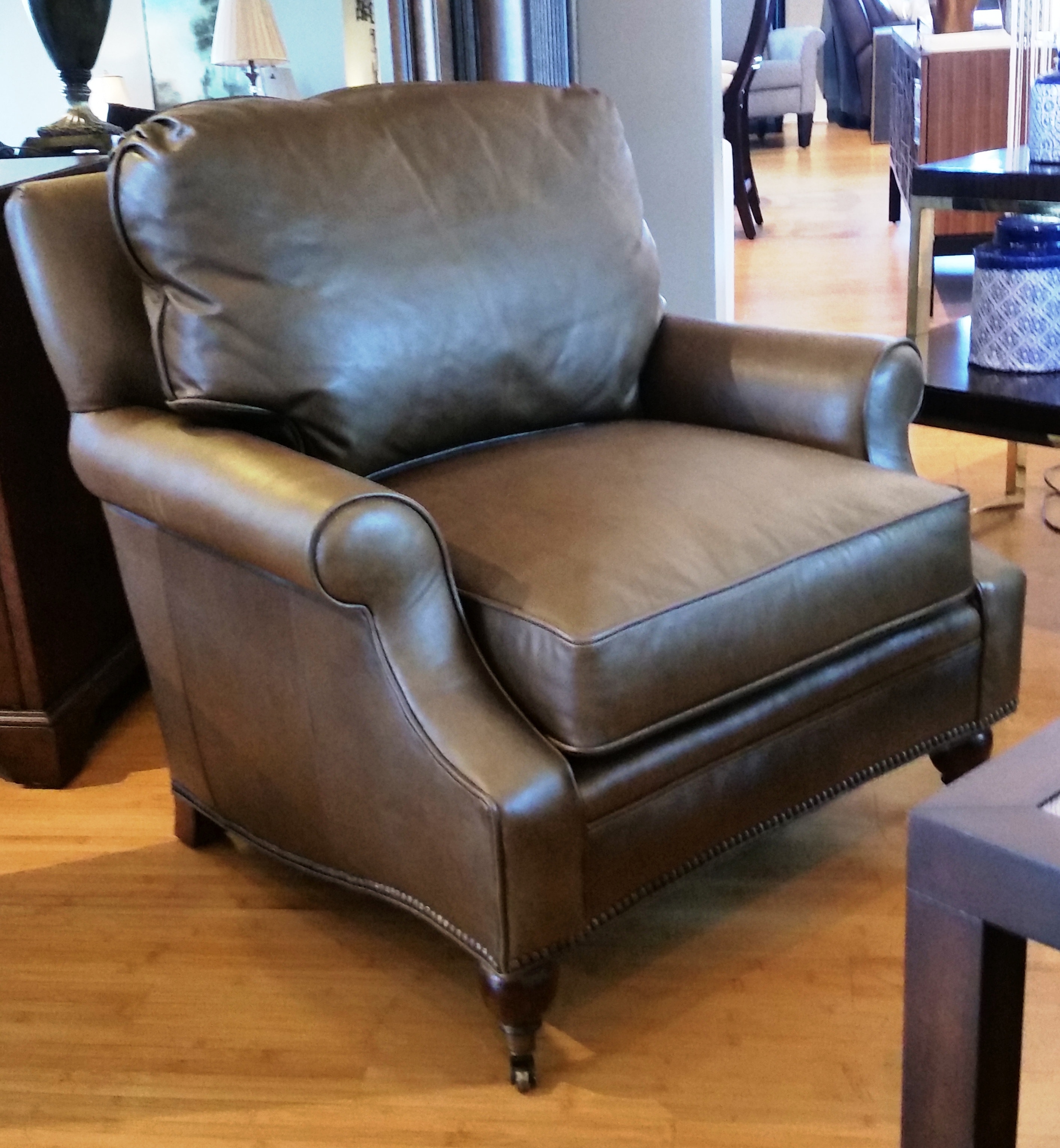 Clearance Living Room Citation 40 Inch Deep Leather Chair Cnt4306 Clr Walter E Smithe Furniture Design