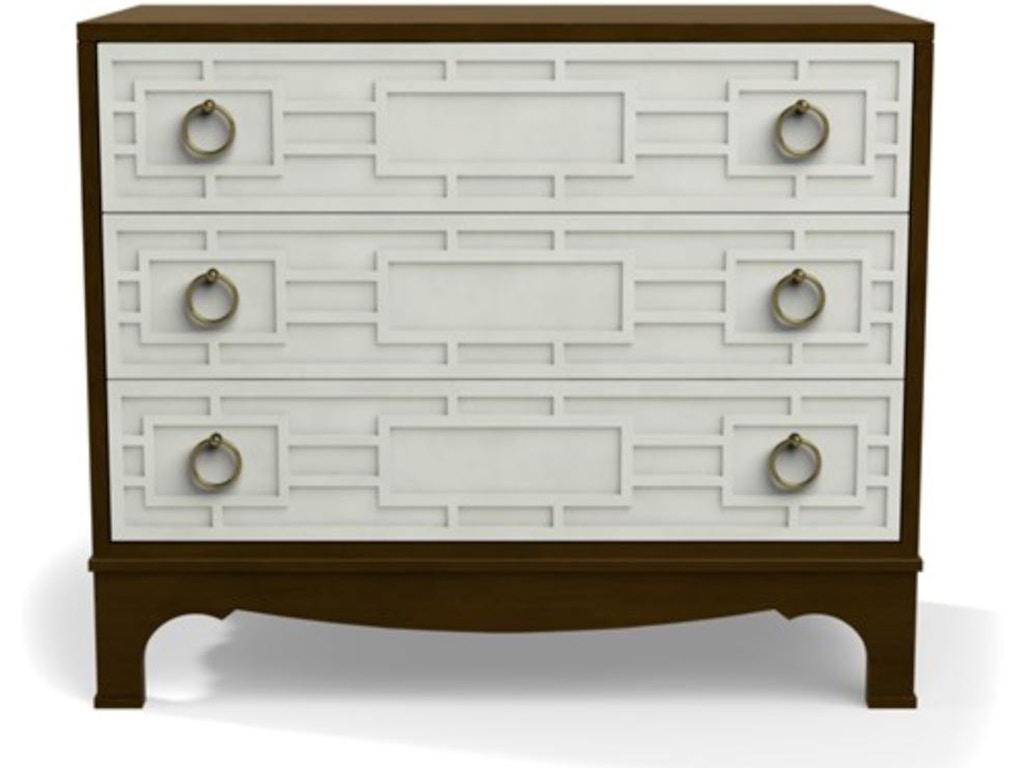 Details Fretwork 3 Drawer Nightstand Large