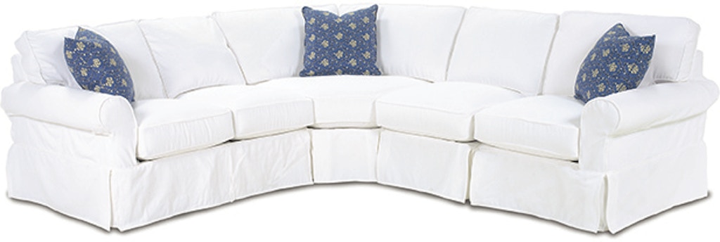 Demi Grace Large Armless With Full Sleeper Sofa With Slipcover