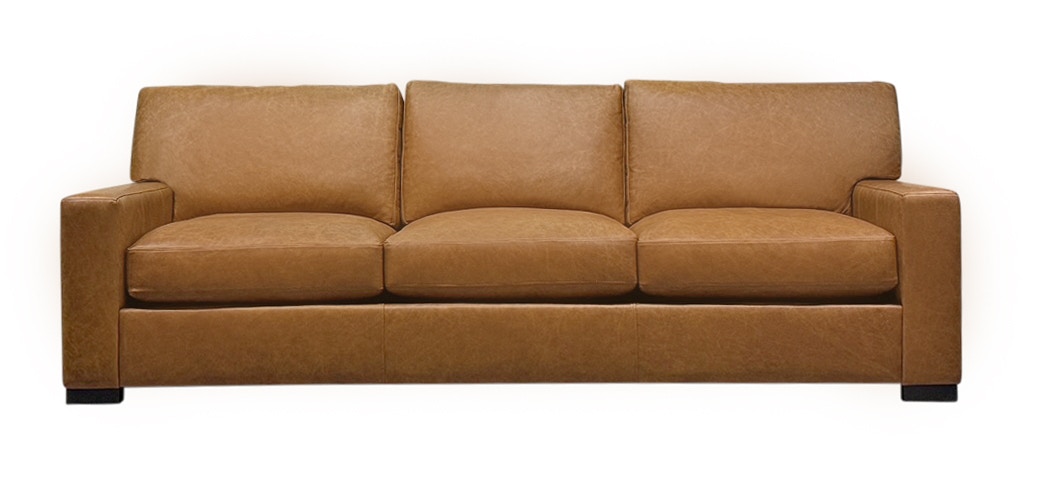  Sutton Leather XXL Sofa in Telluride Saddle 