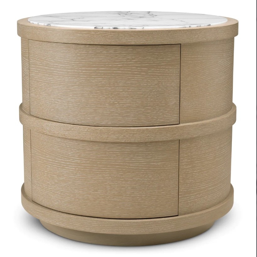  Nightstand Cabana Round Washed 
