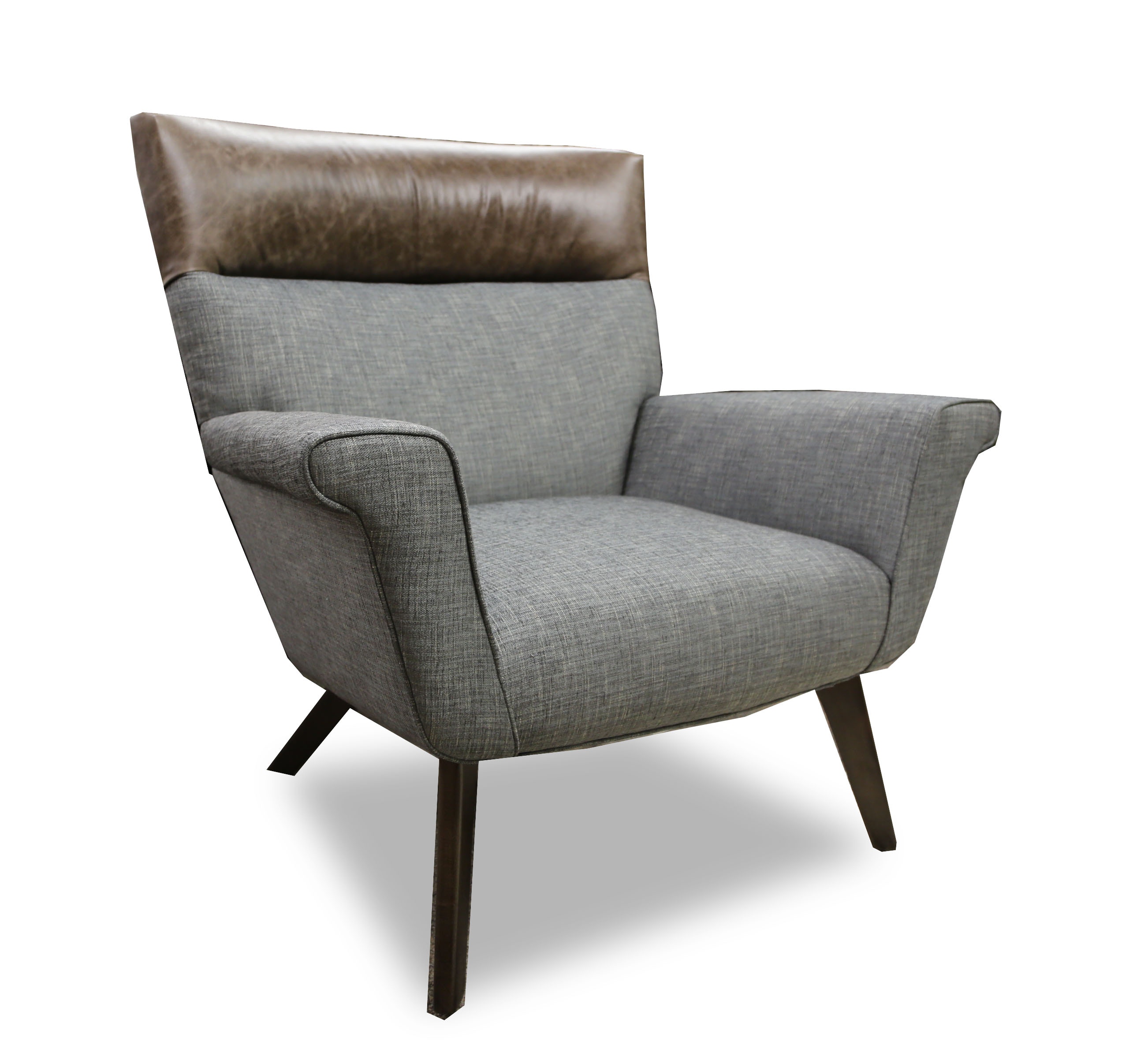  ANASTASIA CHAIR - FABRIC/LEATHER COMBO 