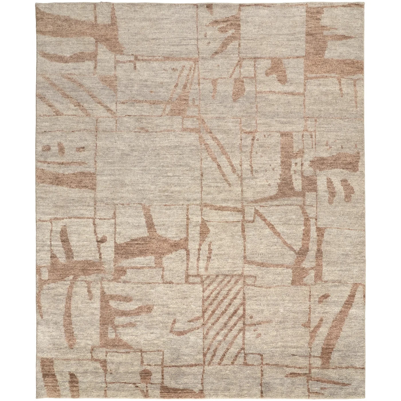  Sutton Hand Knotted Berber 5x8 Rug 