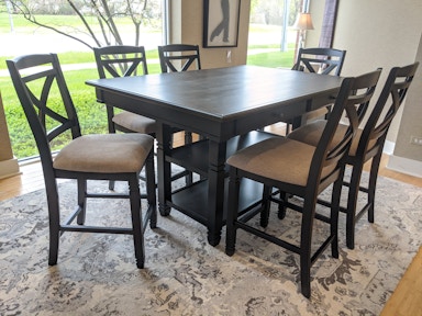 Clearance 7 Piece Dining Table Set Modern Kitchen Table Sets With