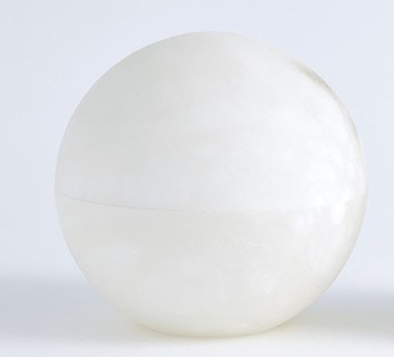  Alabaster Sphere Box-White-Lg 