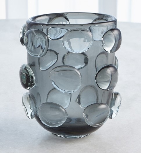  ~Rondelle Vase-Grey-Sm 