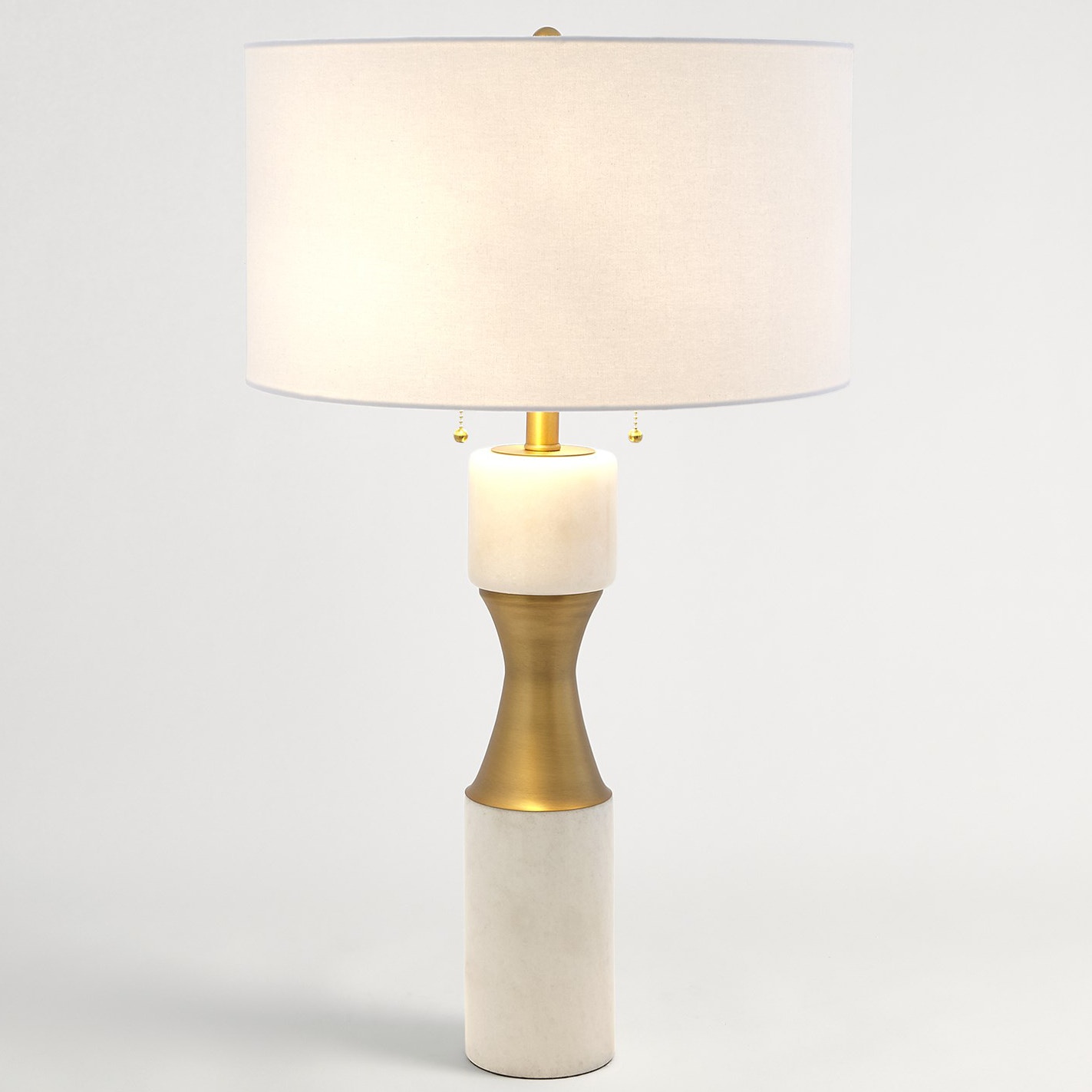  Marble Cinch Lamp-White 