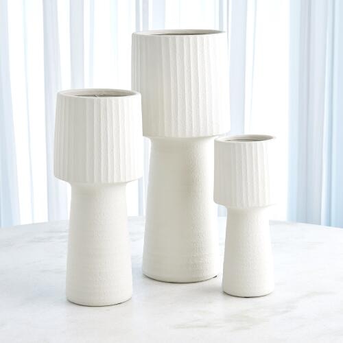  Torcia Tall Ribbed Top Vase Medium 