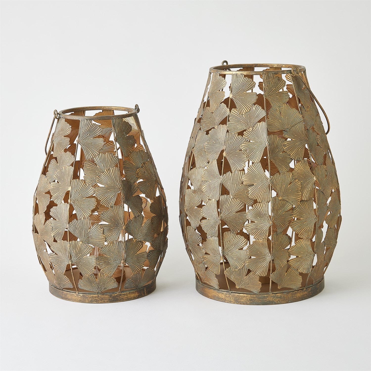  Ginkgo Leaf Lantern Bronze Small 