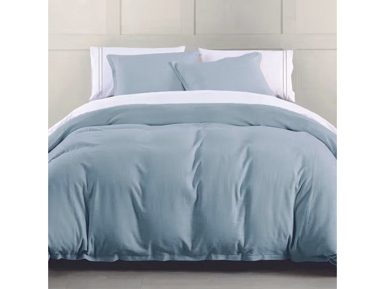  Hera Washed Linen Flange Comforter 3pc Super King Set 