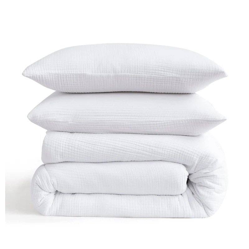  Cotton Voile Comforter Set, Queen 