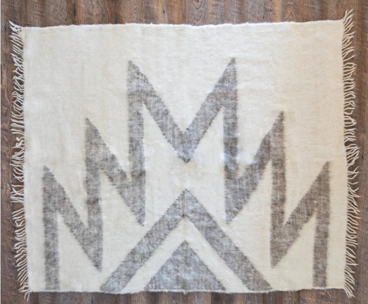  Maguey 100% Wool Handwoven Throw Blanket 