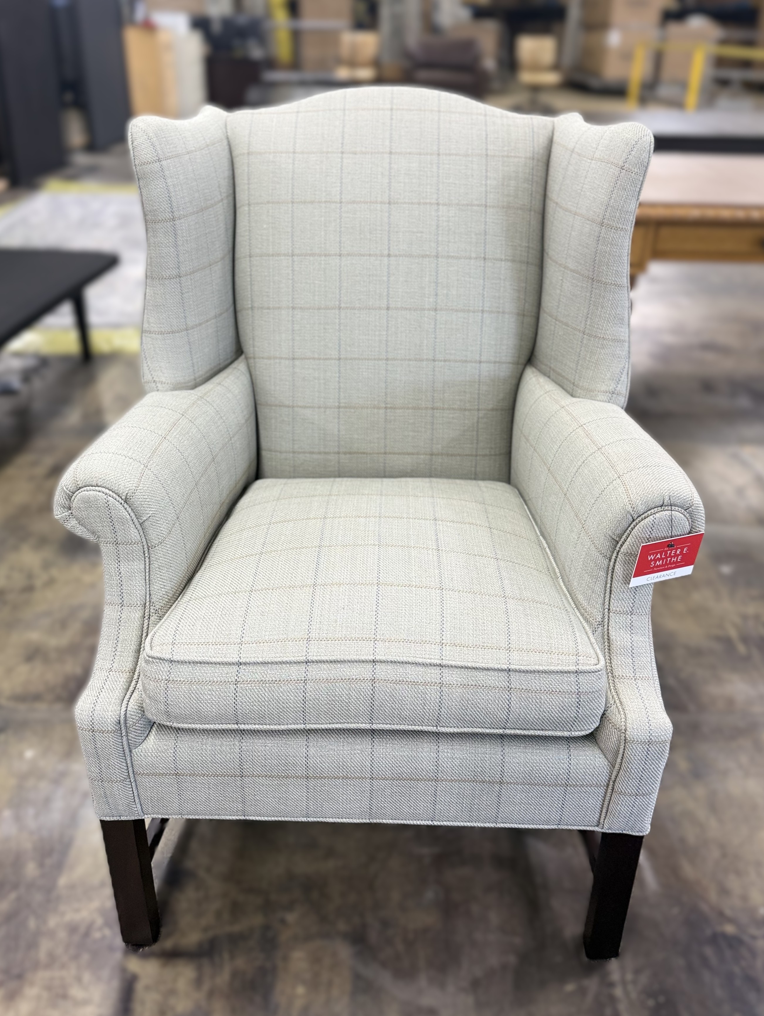  CHIPPENDALE WING CHAIR 