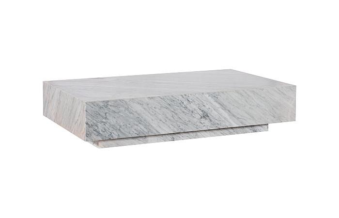  Marble Coffee Table, White 