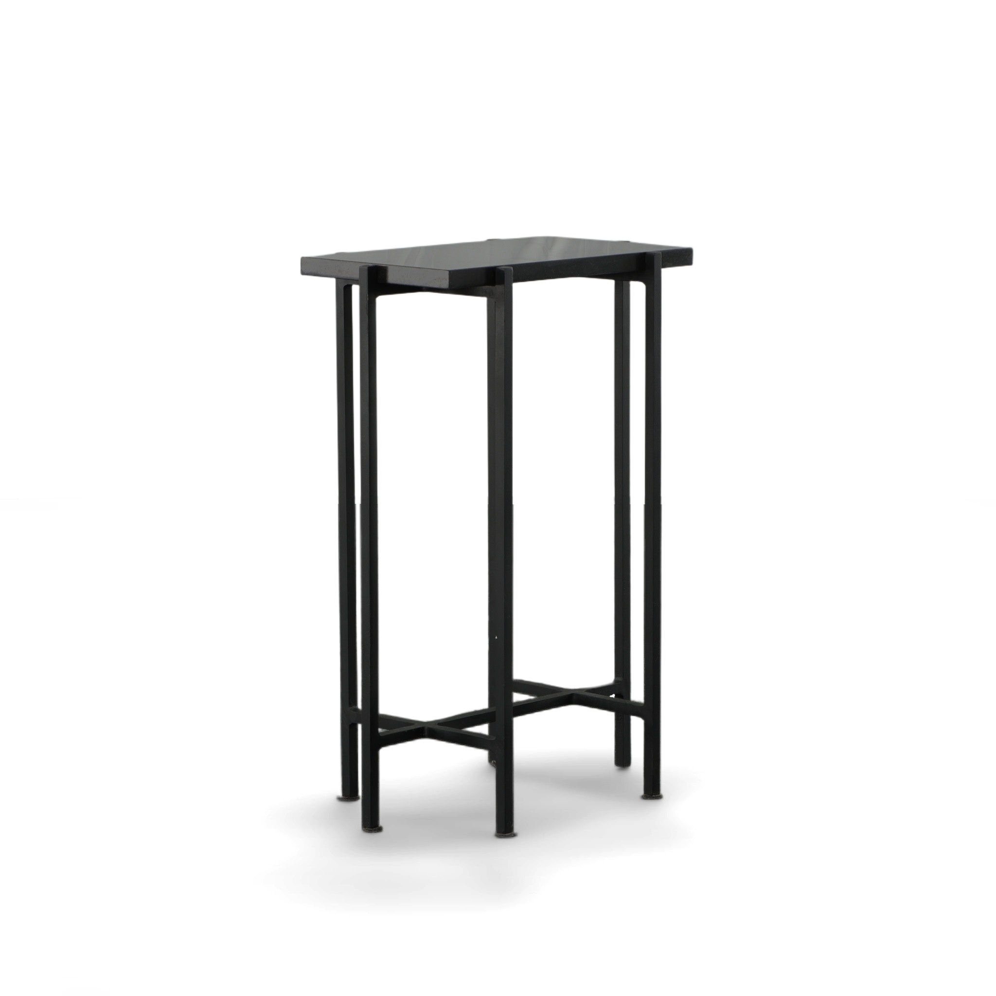  Fritz Black Stone Drink Table 