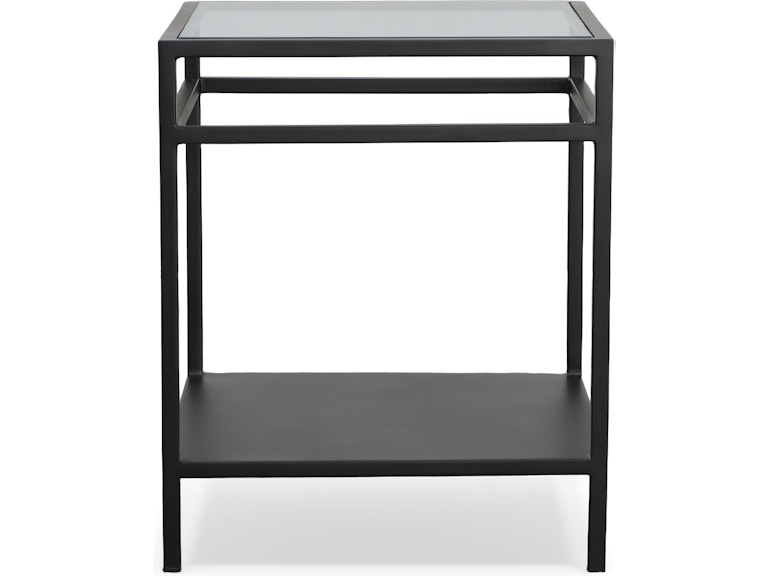  Quentin Iron Glass End Table 